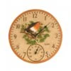 Outside In Designs Robin Wall Clock & Thermometer 12in 2 Outside In Designs Robin Wall Clock & Thermometer 12in -Garden Tools Shop 1632000 5064002 1 2 3 600