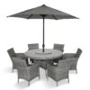 LG Outdoor Monaco Stone 6 Seat Dining Set With Weave Lazy Susan & 3m Parasol -Garden Tools Shop 5182069 mst set322 2 3 800