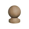 Post Ball & Collar Finial 4" 100mm Brown Treated 2 Post Ball & Collar Finial 4" 100mm Brown Treated -Garden Tools Shop 720100B