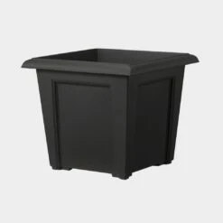 Stewart Regency Square Planter Black 40 X 40 X 33cm