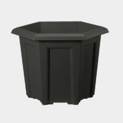 Stewart Regency Hexagonal Planter Black 40 X 40 X 33cm