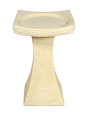 Willowstone Contemporary Grooved Bird Bath CT01