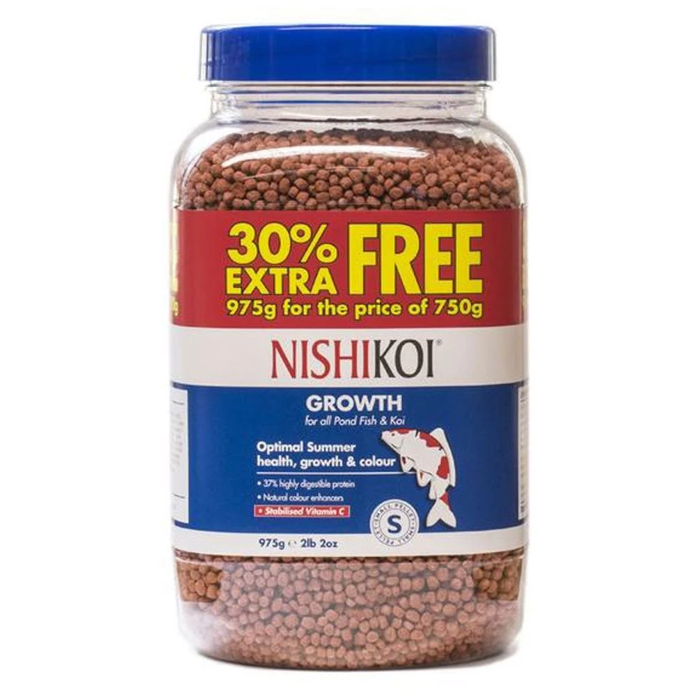 Nishikoi Growth 975g Small Pellets (30% Extra Free) 3 Nishikoi Growth 975g Small Pellets (30% Extra Free)