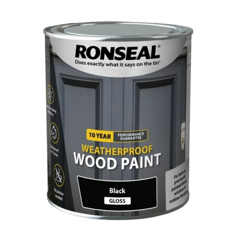 Ronseal 10-Year Weatherproof Gloss Wood Paint 3 Ronseal 10-Year Weatherproof Gloss Wood Paint