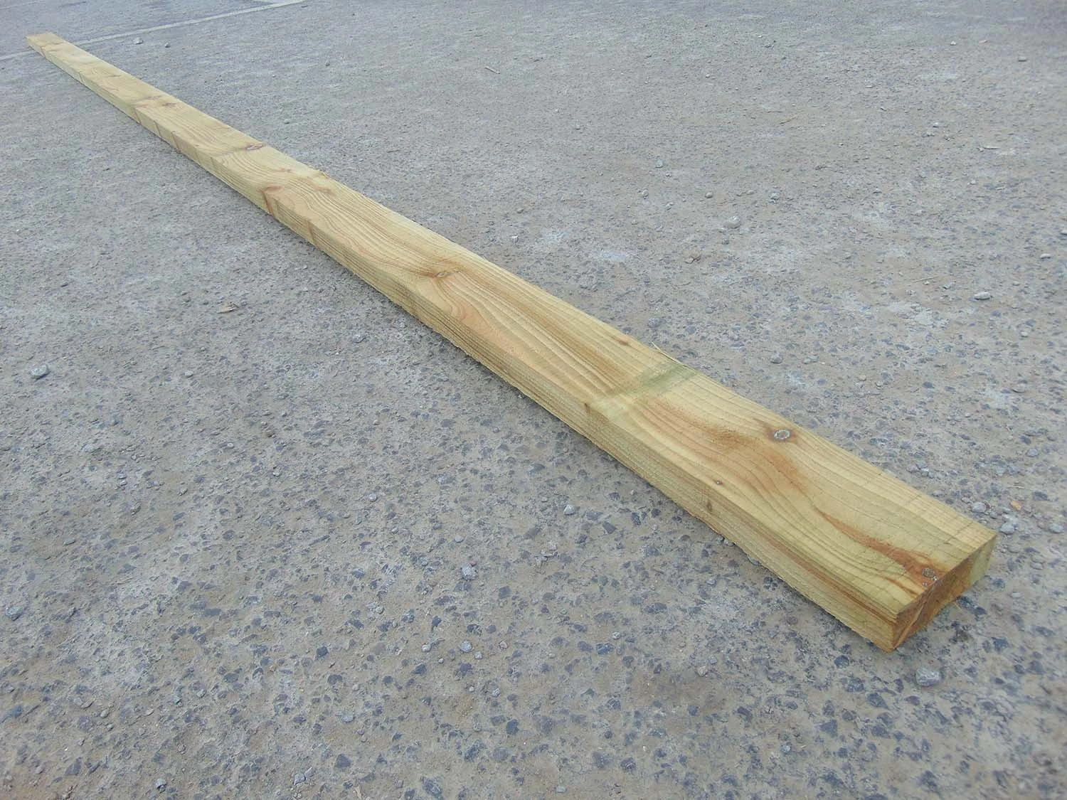 Wooden Fence Rail Tanalised 12' X 3.5” X 1.25" 3 Wooden Fence Rail Tanalised 12' X 3.5” X 1.25"