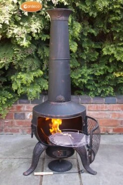 Gardeco Large Tia Chimenea With BBQ Grill -Garden Tools Shop product2727
