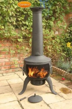 Gardeco Large Tia Chimenea With BBQ Grill -Garden Tools Shop product795