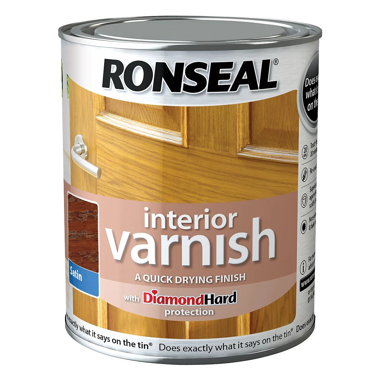 Ronseal Diamond Hard Interior Satin Wood Varnish 750ml 7 Ronseal Diamond Hard Interior Satin Wood Varnish 750ml - Image 5