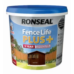 Ronseal Fence Life Plus Wood Treatment -Garden Tools Shop ronseal fence life plus dark oakcopy