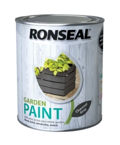 Ronseal Garden Paint -Garden Tools Shop ronseal garden charcoal grey matt metal wood paint 0 75l