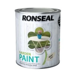Ronseal Garden Paint -Garden Tools Shop ronseal garden white ash matt metal wood paint 750ml
