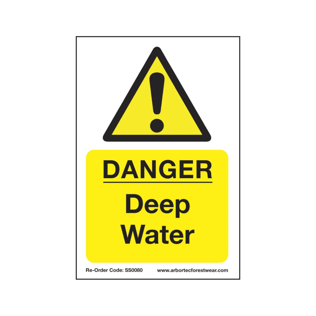 Treehog SS0080 Corex Safety Sign Danger Deep Water 3 Treehog SS0080 Corex Safety Sign Danger Deep Water