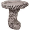 Willowstone Antique Grey Walnut Log Bird Bath WD01AG -Garden Tools Shop wd001ag 9122