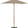 Glencrest Sturdi Wooden Parasol Taupe 2.0m -Garden Tools Shop wood taupe 1